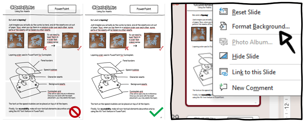 Guide for how to change background
